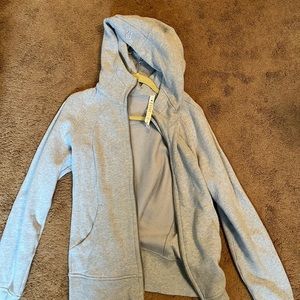 Scuba Full-Zip Hoodie in Pastel Blue Size 10